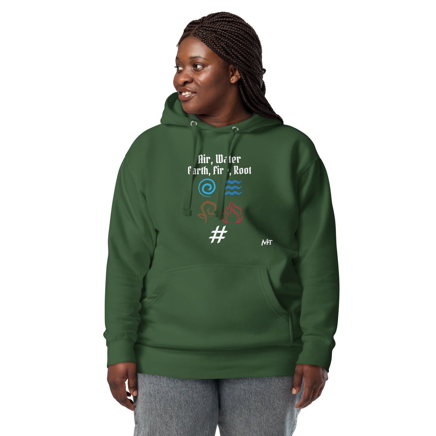 Air, Water, Earth, Fire, Root - Unisex Hoodie by DarkByteGear