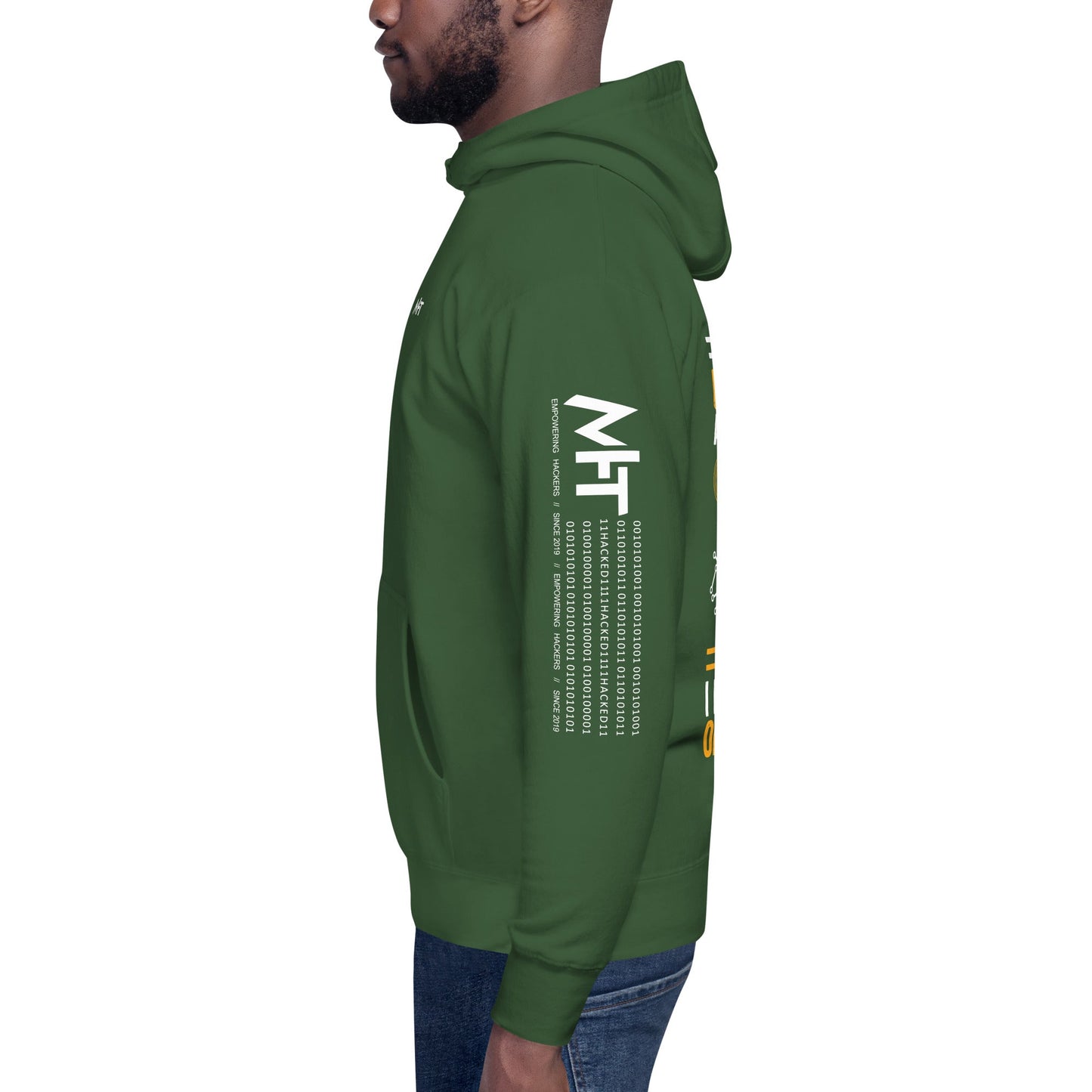 I don't Like Bitcoin and I never will Unisex Hoodie ( Back Print ) by DarkByteGear