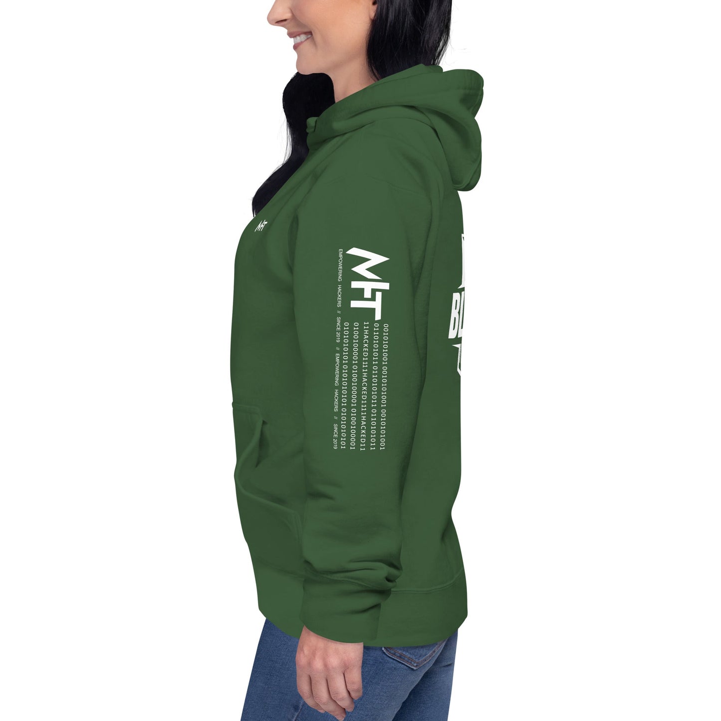 Cyber Security Blue Team V1 - Unisex Hoodie ( Back Print ) by DarkByteGear