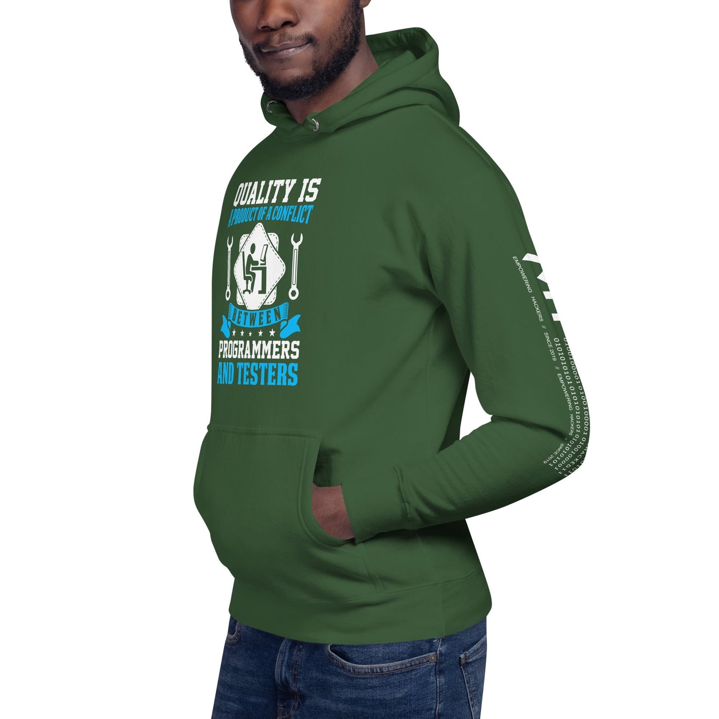Quality is a Product of a conflict - Unisex Hoodie by DarkByteGear