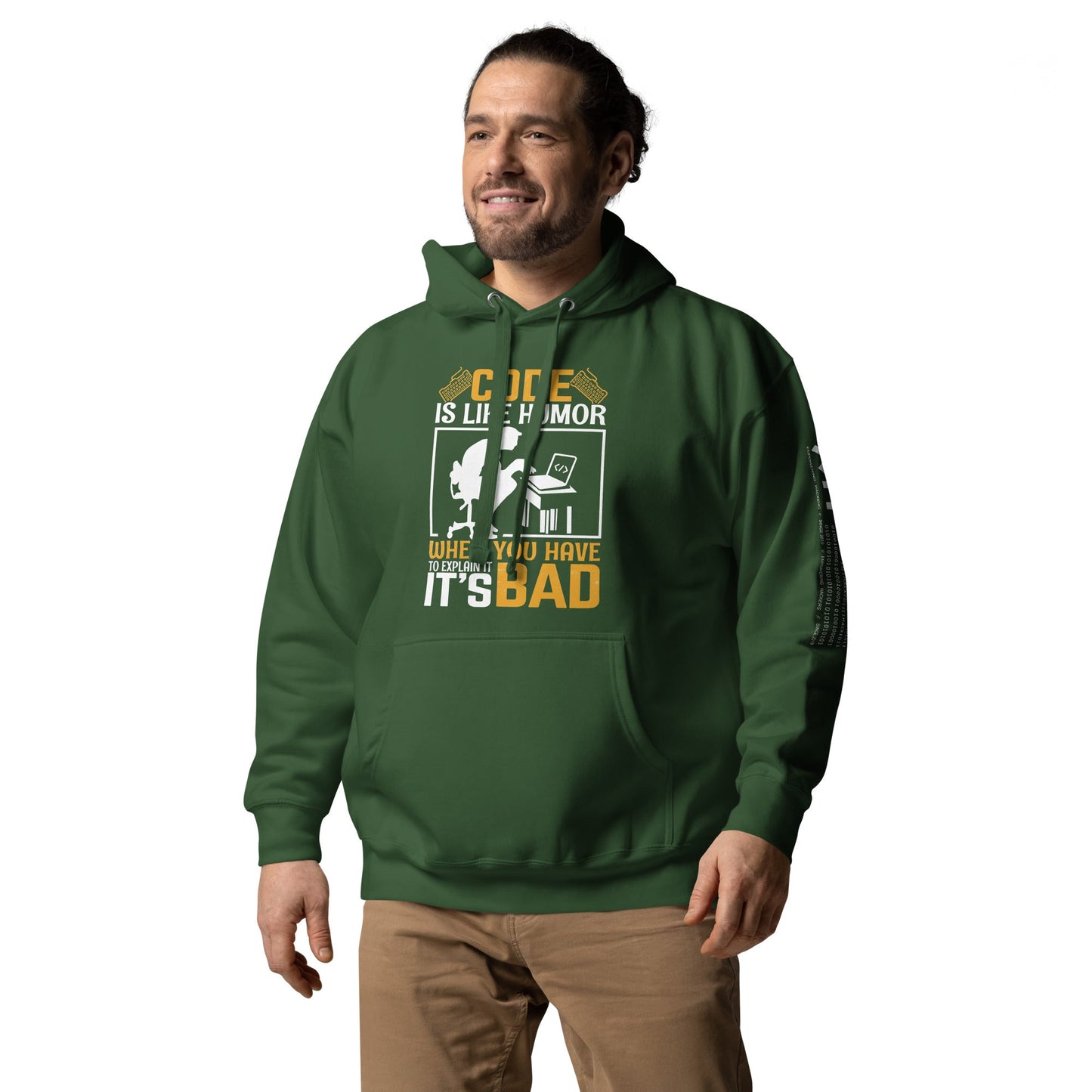 Code is like Humor, When you have to explain it, it is bad Unisex Hoodie by DarkByteGear