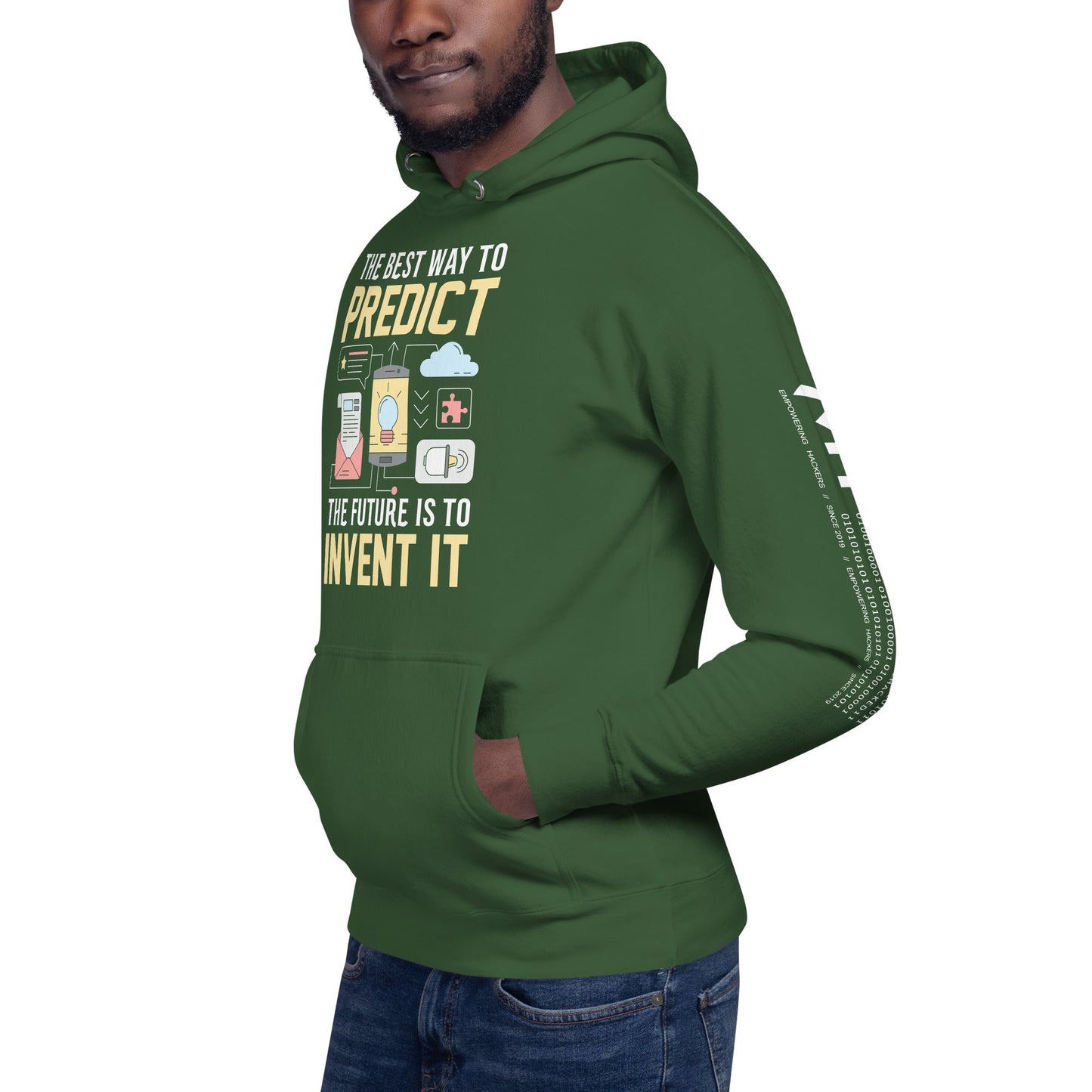 The Best Way to Predict Future is to invent it - Unisex Hoodie by DarkByteGear