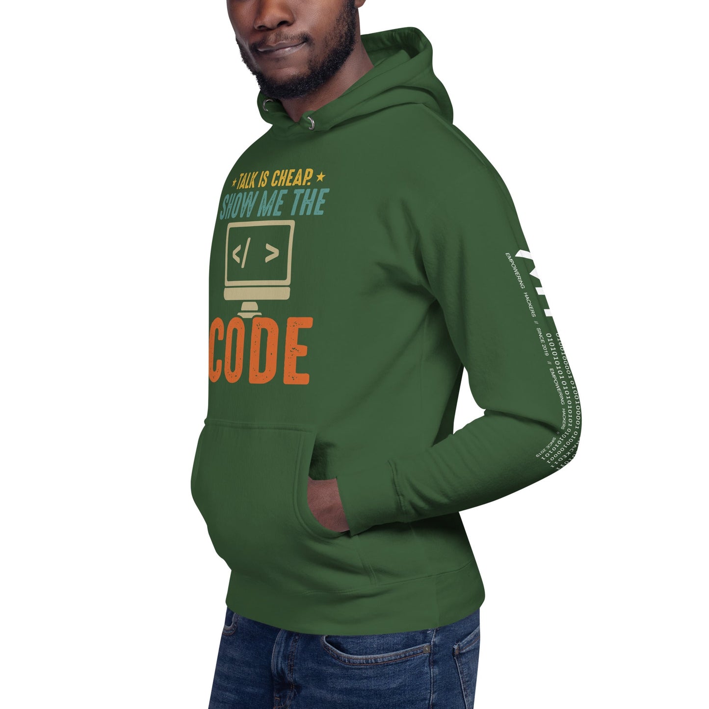 Talk is Cheap! Show me the Code - Unisex Hoodie by DarkByteGear
