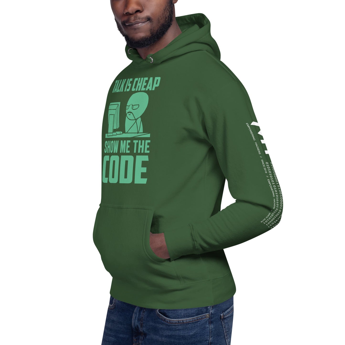Talk is Cheap, Show me the Code V1 - Unisex Hoodie by DarkByteGear