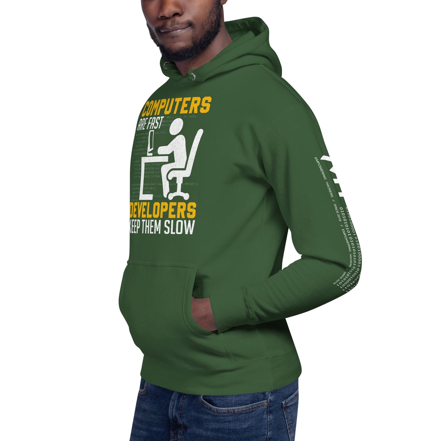 Computers are Fast, Developers make them slow - Unisex Hoodie by DarkByteGear