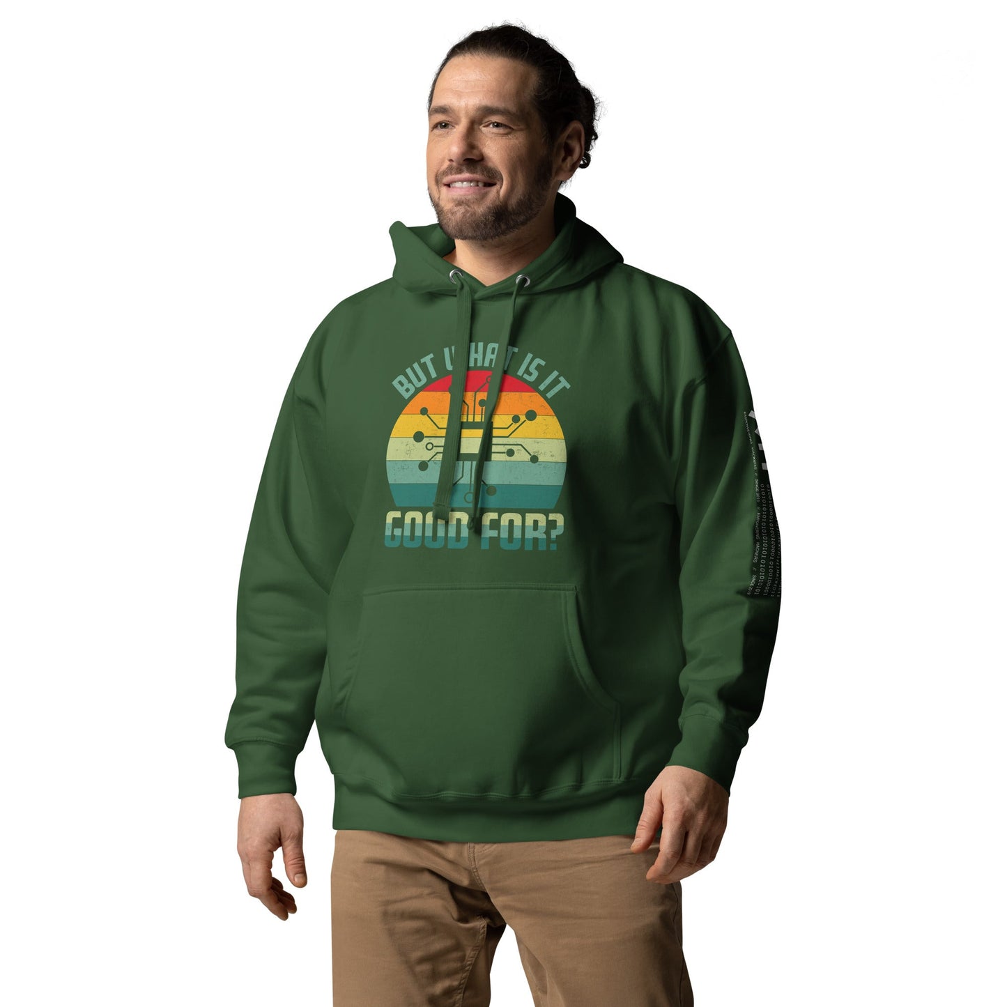 But What is it Good for? Unisex Hoodie by DarkByteGear
