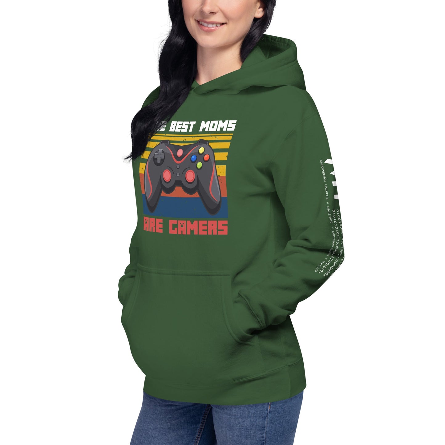 The best Moms are Gamers Unisex Hoodie by DarkByteGear