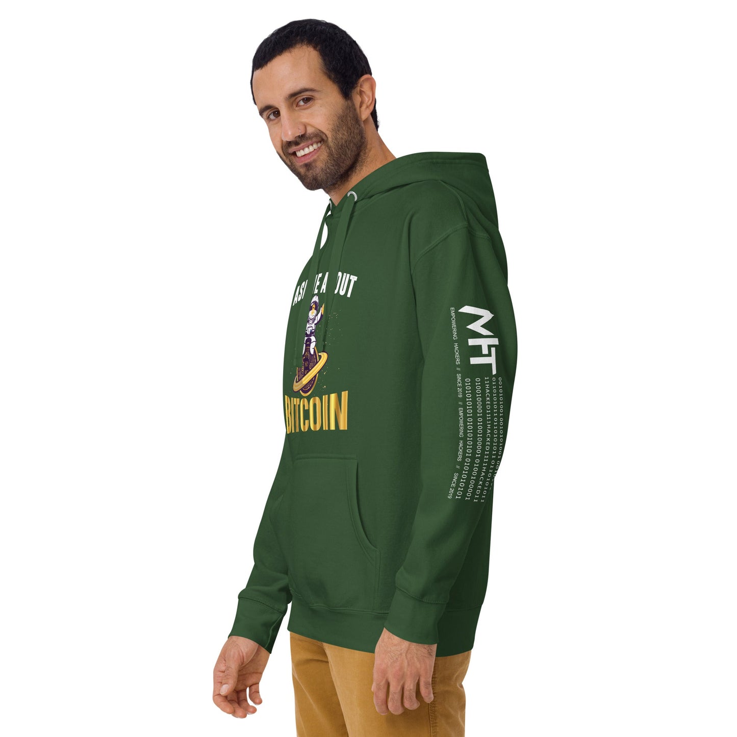 Ask Me about Bitcoin Unisex Hoodie by DarkByteGear
