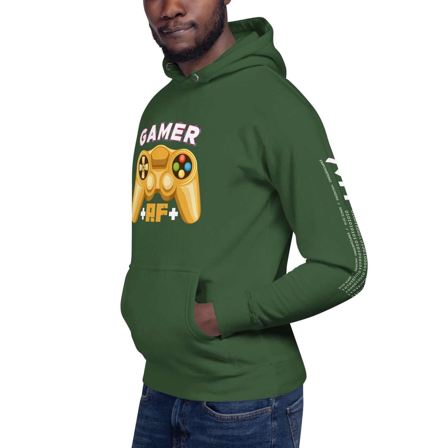Gamer AF Unisex Hoodie by DarkByteGear
