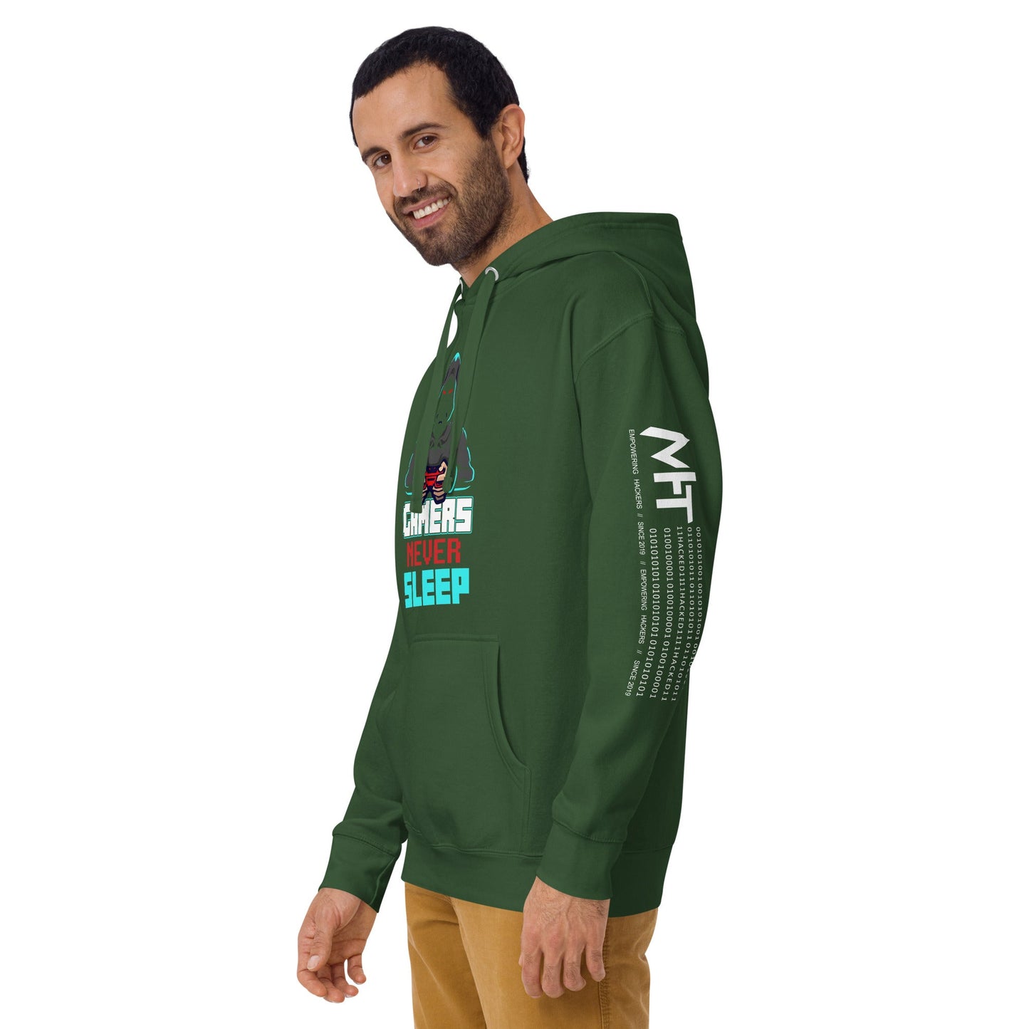 Gamers never Sleep V1 - Unisex Hoodie by DarkByteGear