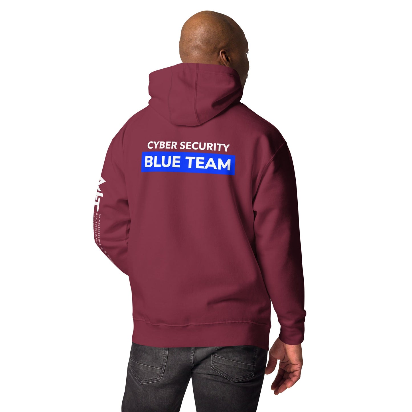 Cyber Security Blue Team V11 - Unisex Hoodie ( Back Print ) by DarkByteGear