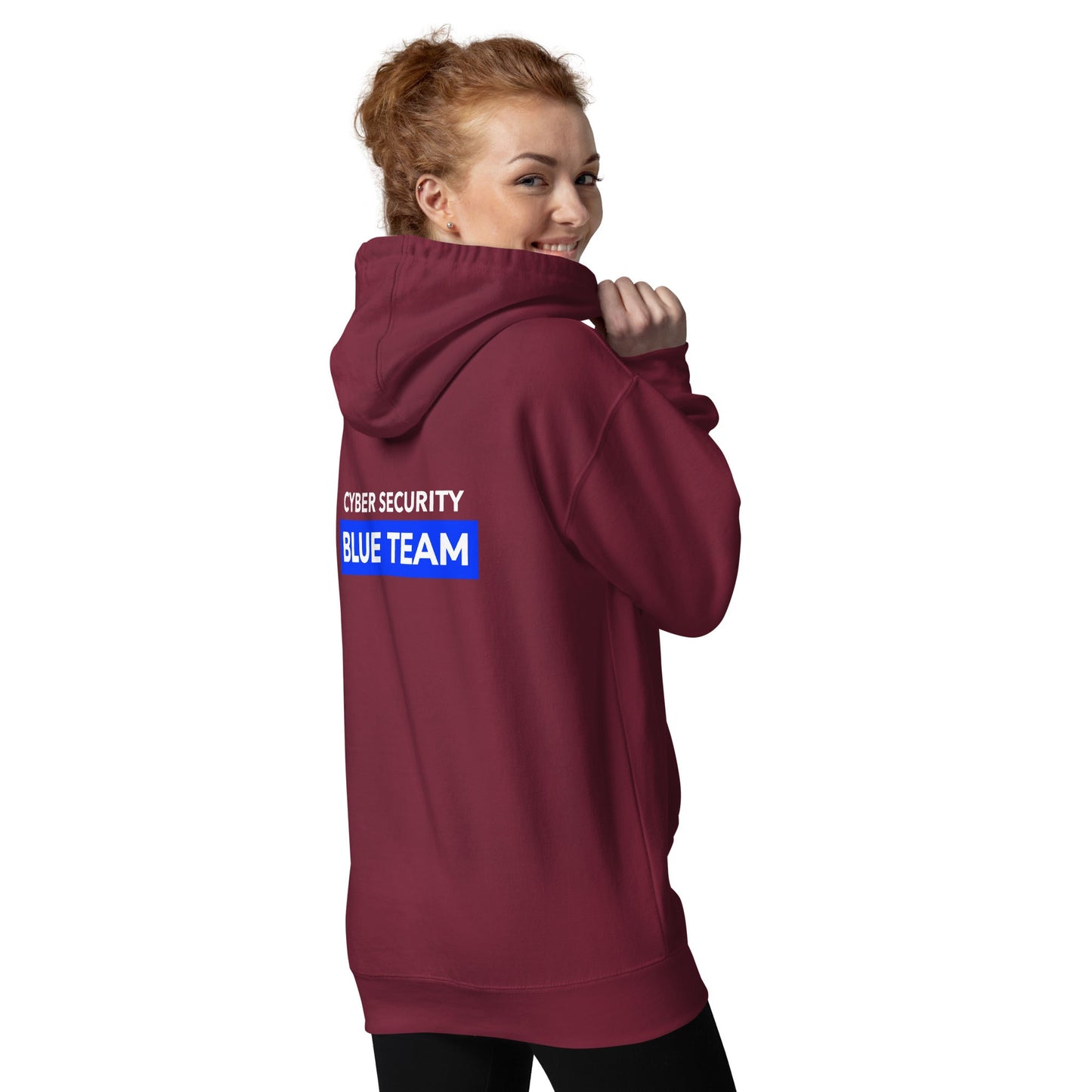 Cyber Security Blue Team V11 - Unisex Hoodie ( Back Print ) by DarkByteGear