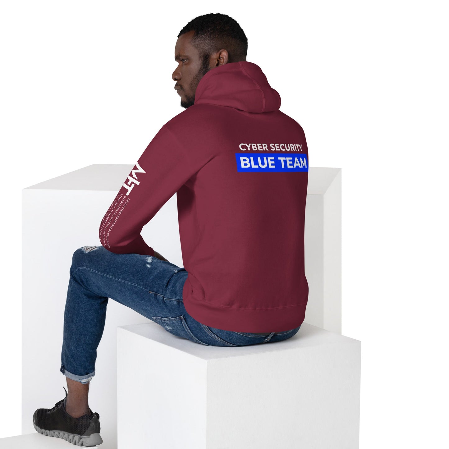 Cyber Security Blue Team V11 - Unisex Hoodie ( Back Print ) by DarkByteGear