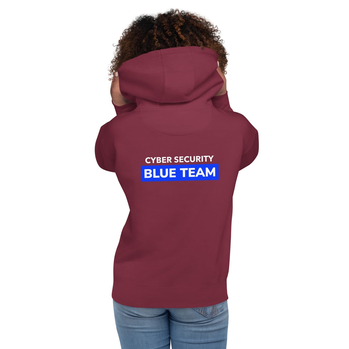 Cyber Security Blue Team V11 - Unisex Hoodie ( Back Print ) by DarkByteGear