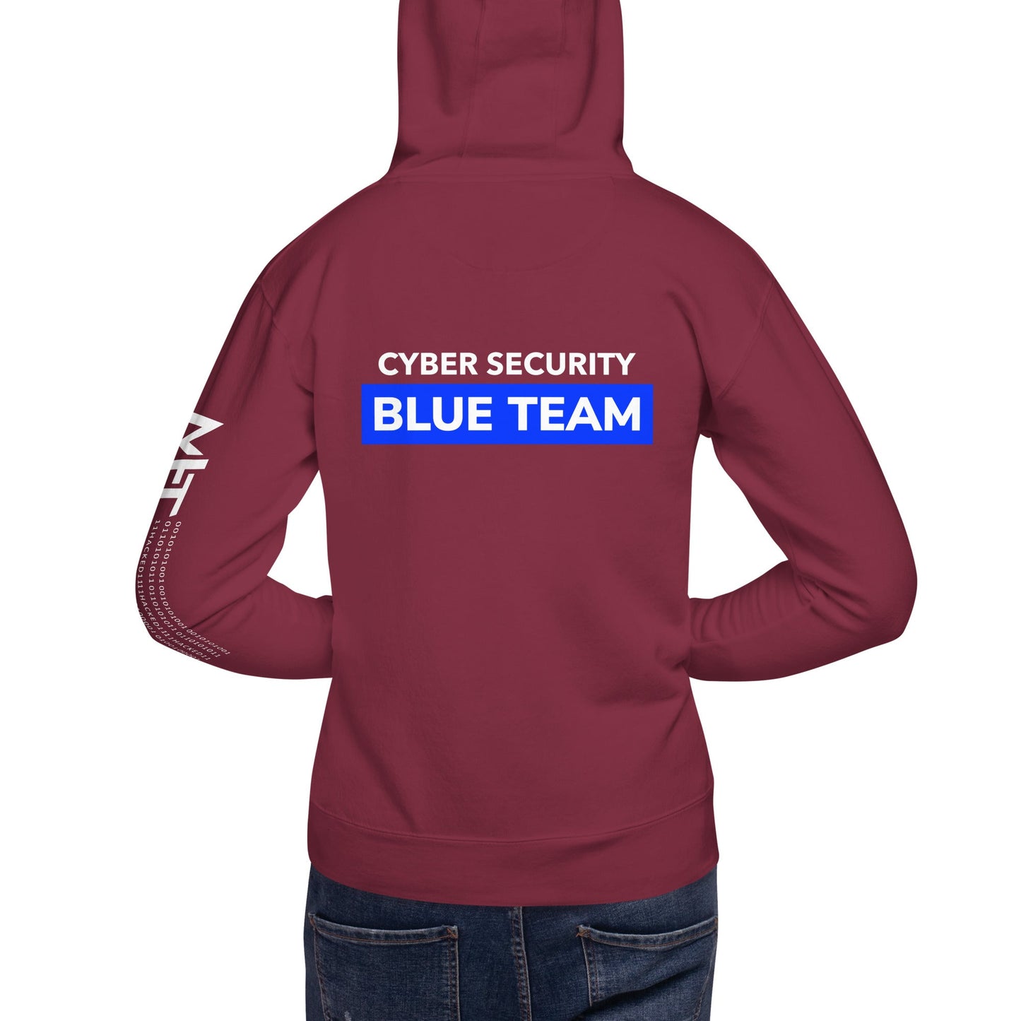 Cyber Security Blue Team V11 - Unisex Hoodie ( Back Print ) by DarkByteGear