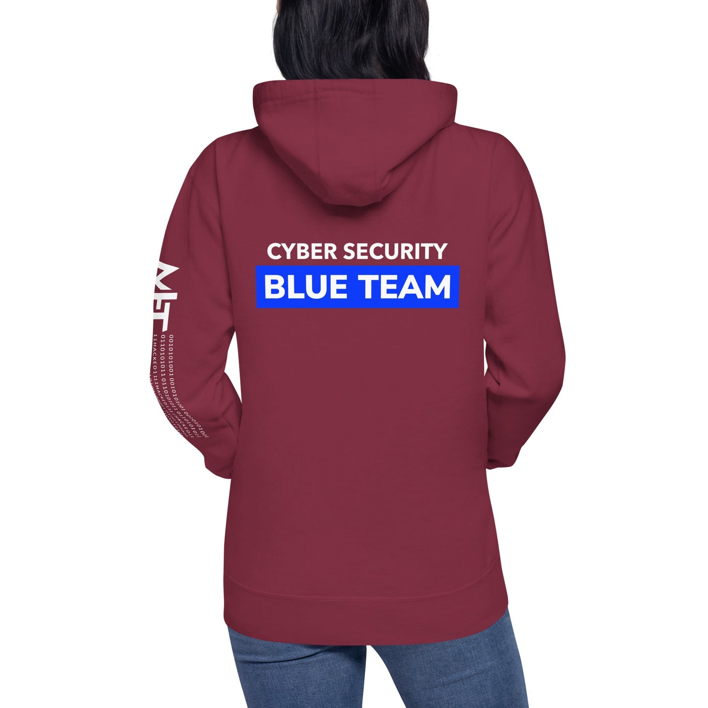 Cyber Security Blue Team V11 - Unisex Hoodie ( Back Print ) by DarkByteGear