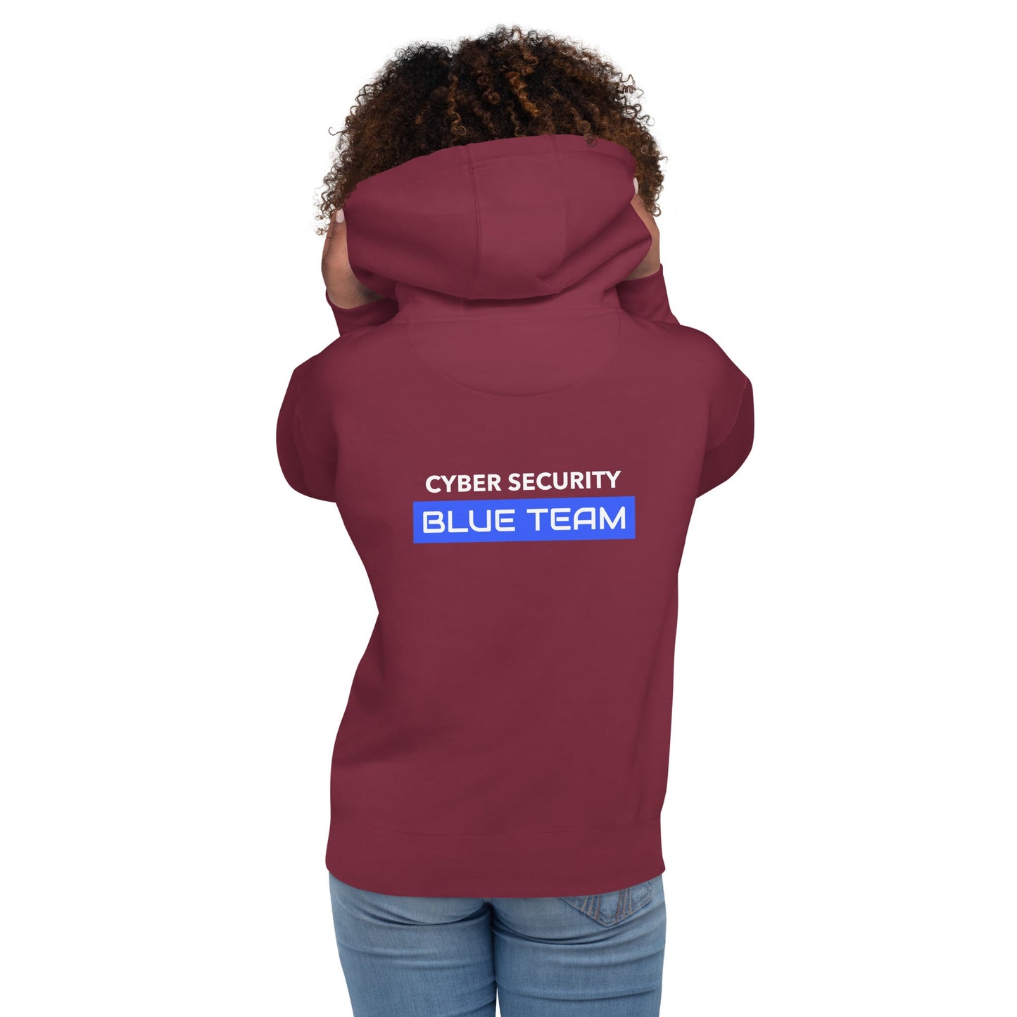 Cyber Security Blue Team V12 - Unisex Hoodie ( Back Print ) by DarkByteGear
