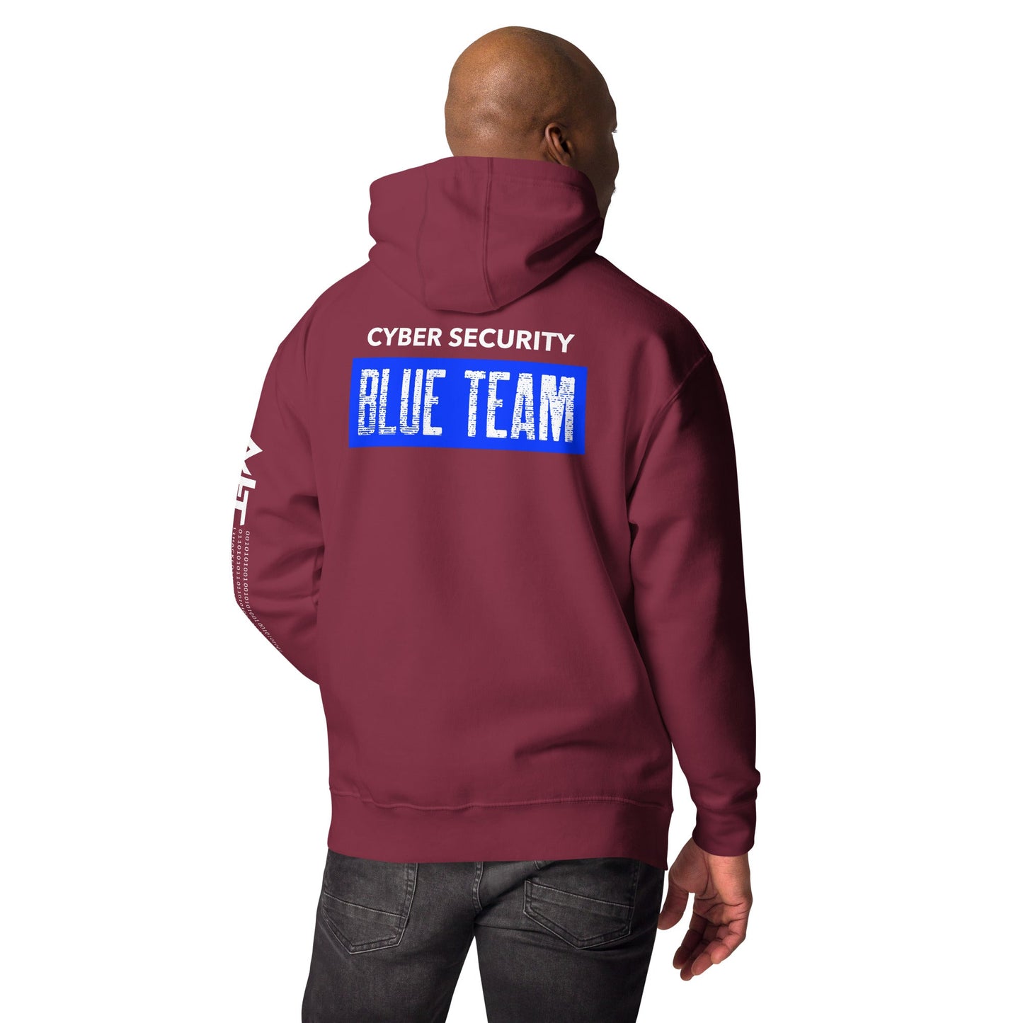 Cyber Security Blue Team V5 - Unisex Hoodie ( Back Print ) by DarkByteGear