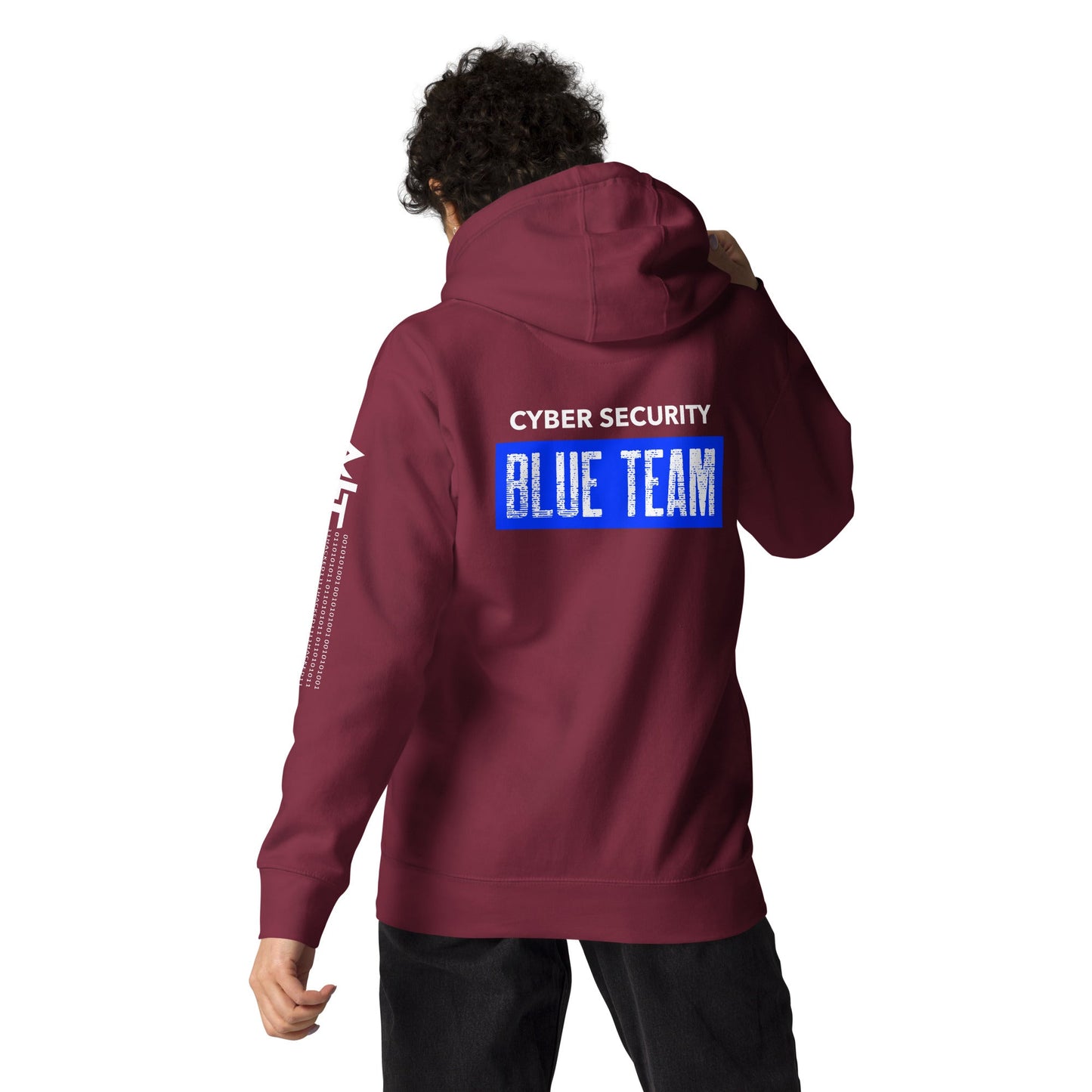Cyber Security Blue Team V5 - Unisex Hoodie ( Back Print ) by DarkByteGear