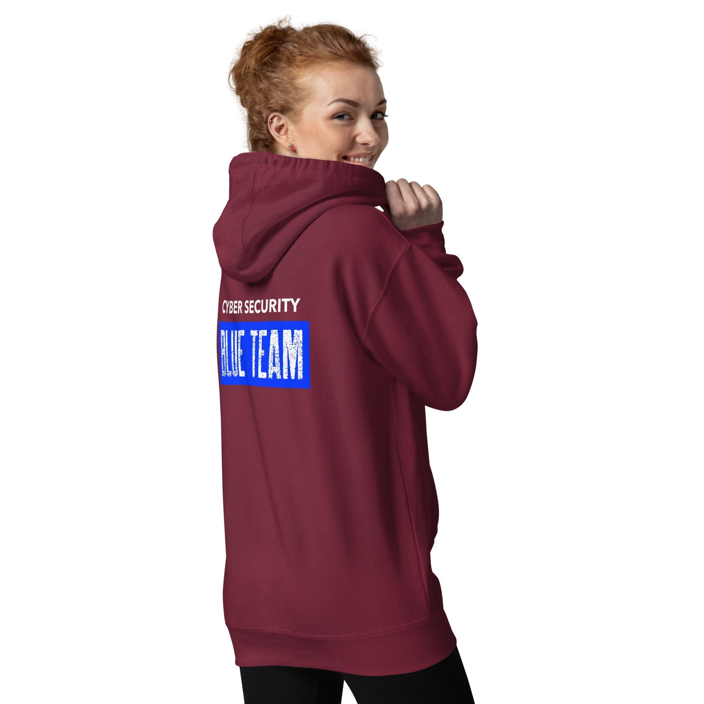 Cyber Security Blue Team V5 - Unisex Hoodie ( Back Print ) by DarkByteGear