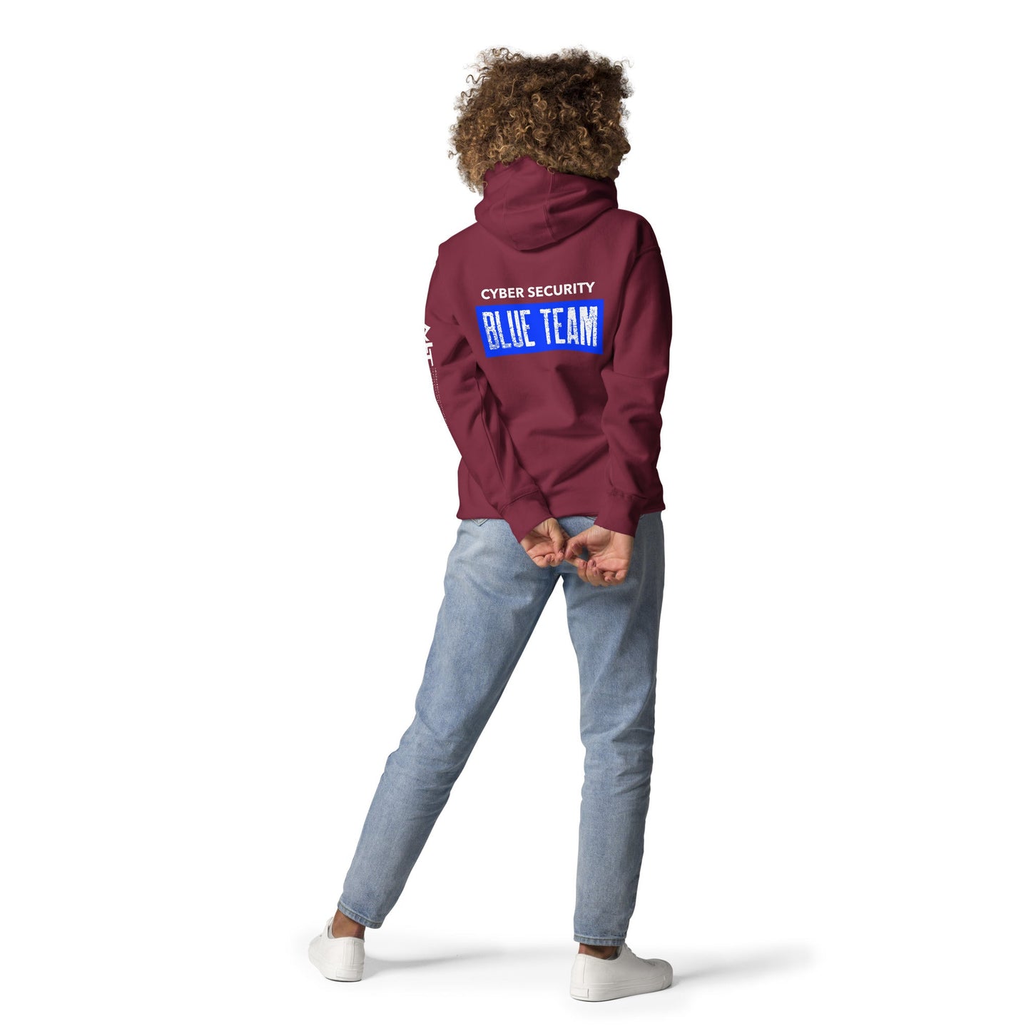 Cyber Security Blue Team V5 - Unisex Hoodie ( Back Print ) by DarkByteGear