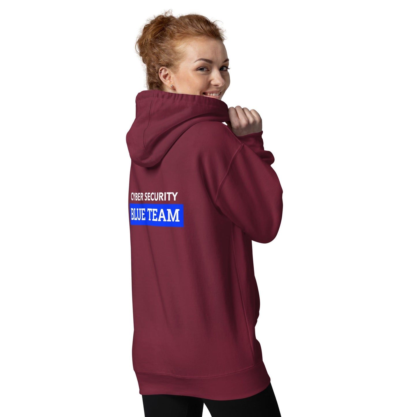 Cyber Security Blue Team V6 - Unisex Hoodie ( Back Print ) by DarkByteGear