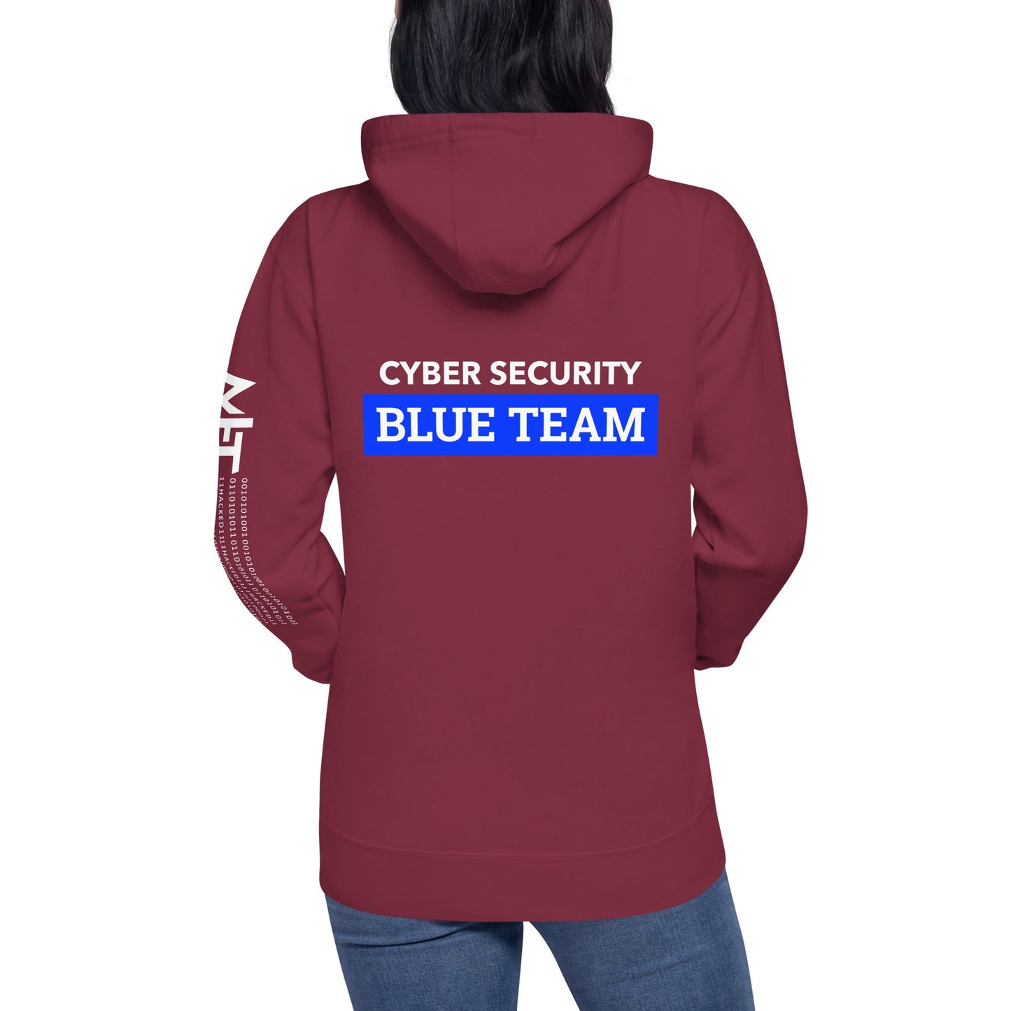 Cyber Security Blue Team V6 - Unisex Hoodie ( Back Print ) by DarkByteGear