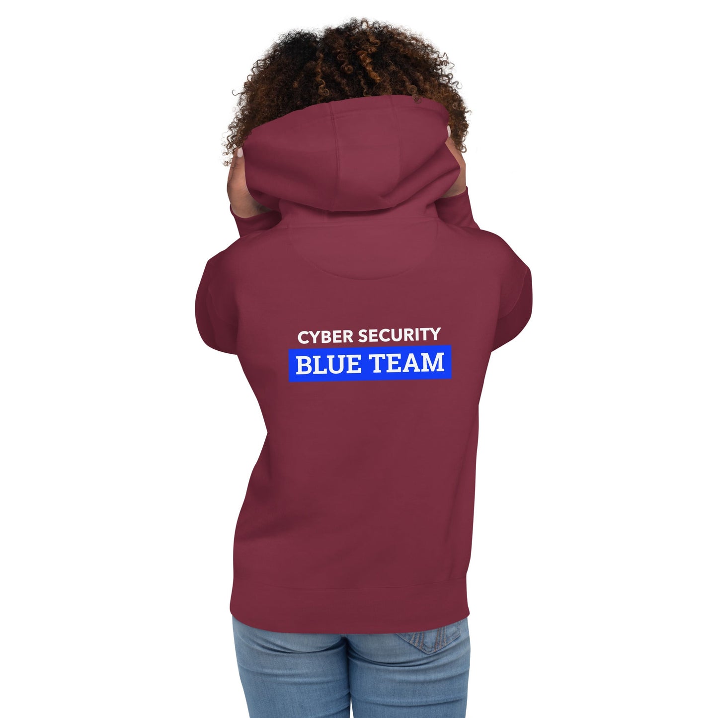 Cyber Security Blue Team V6 - Unisex Hoodie ( Back Print ) by DarkByteGear