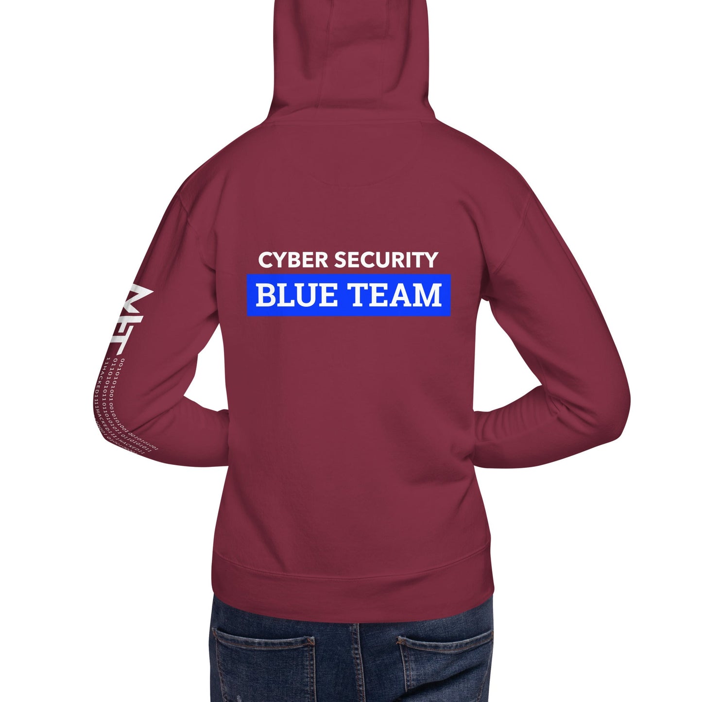 Cyber Security Blue Team V6 - Unisex Hoodie ( Back Print ) by DarkByteGear