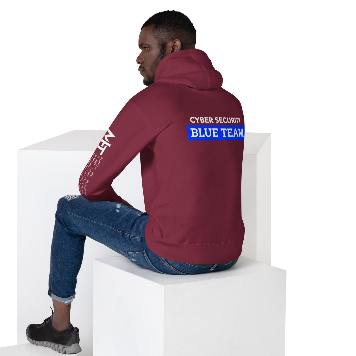 Cyber Security Blue Team V6 - Unisex Hoodie ( Back Print ) by DarkByteGear