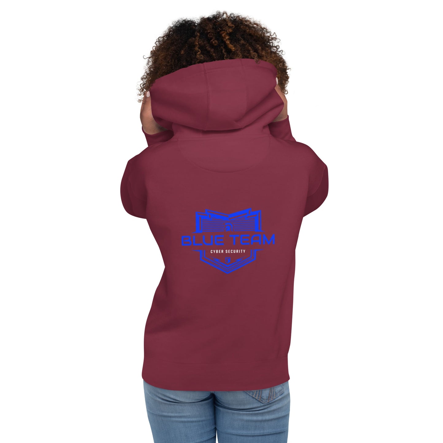 Cyber Security Blue Team V17 - Unisex Hoodie ( Back Print ) by DarkByteGear