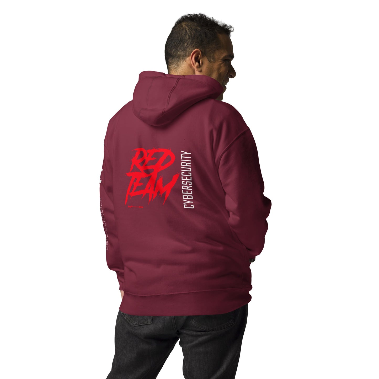 Cyber Security Red Team V6 - Unisex Hoodie ( Back Print ) by DarkByteGear