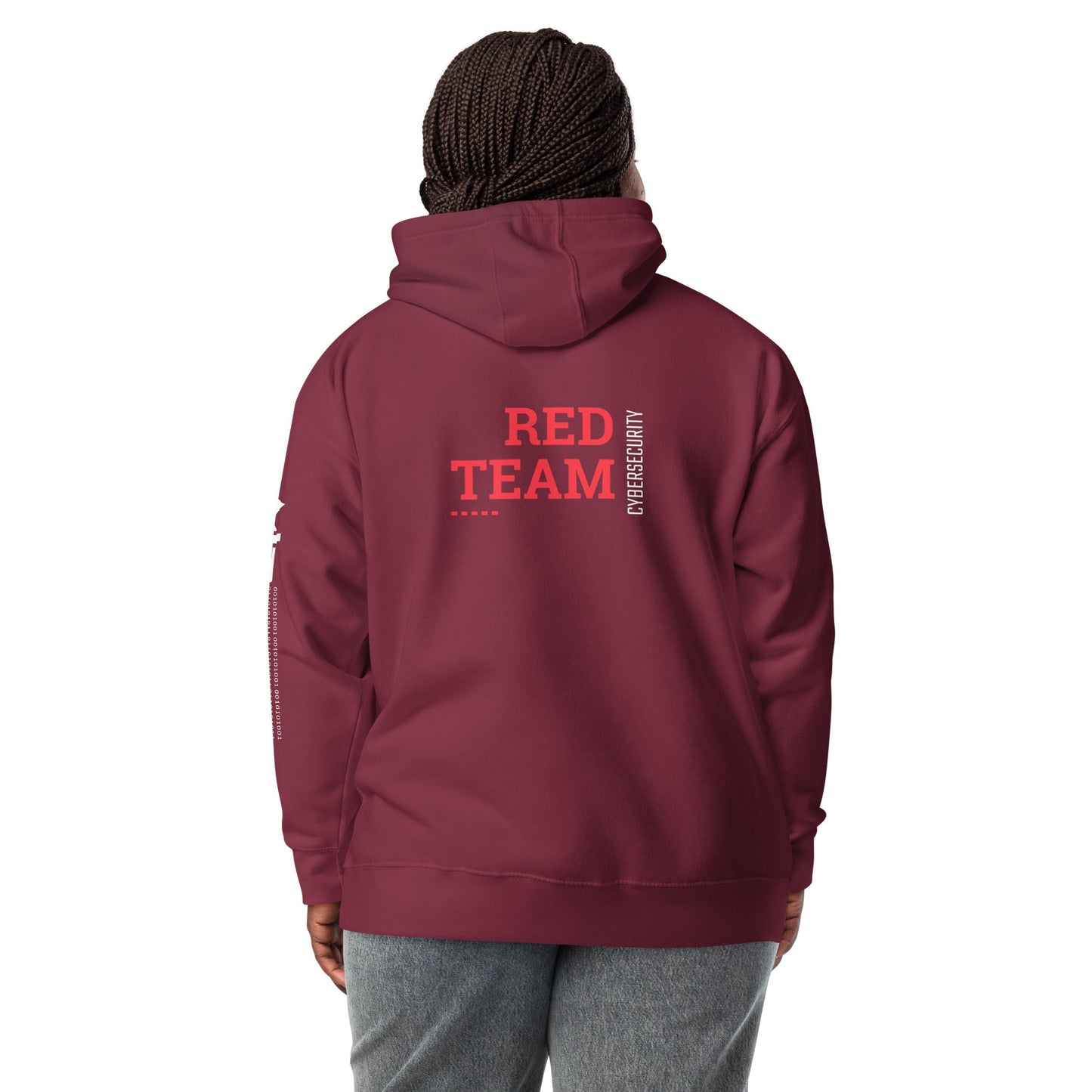 Cyber Security Red Team V12 - Unisex Hoodie ( Back Print ) by DarkByteGear