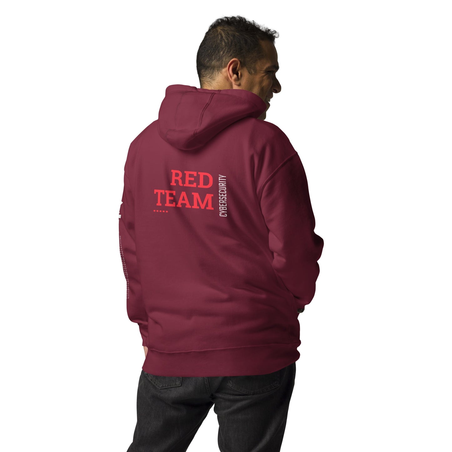Cyber Security Red Team V12 - Unisex Hoodie ( Back Print ) by DarkByteGear