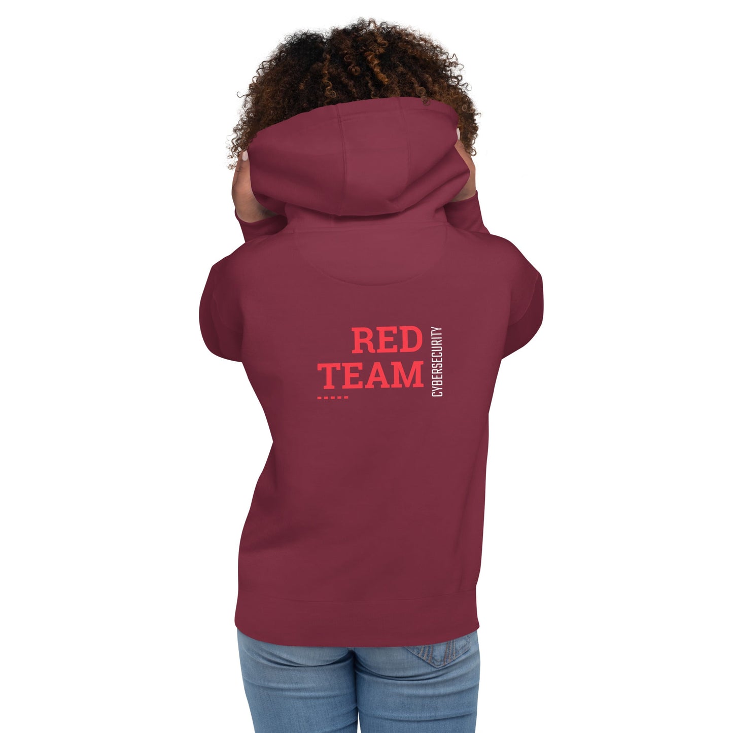 Cyber Security Red Team V12 - Unisex Hoodie ( Back Print ) by DarkByteGear