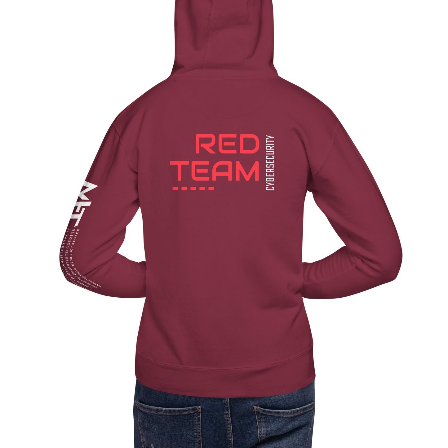 Cyber Security Red Team V14 - Unisex Hoodie ( Back Print ) by DarkByteGear