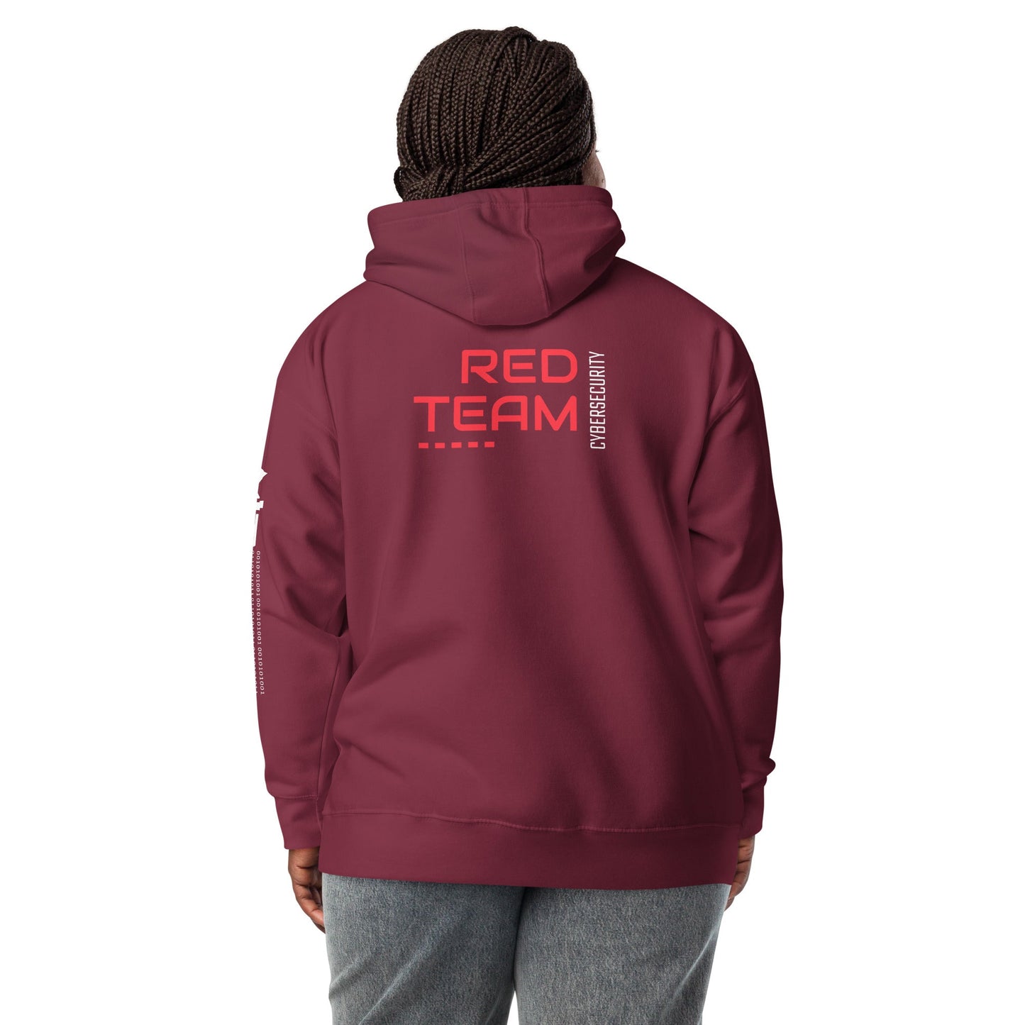 Cyber Security Red Team V14 - Unisex Hoodie ( Back Print ) by DarkByteGear