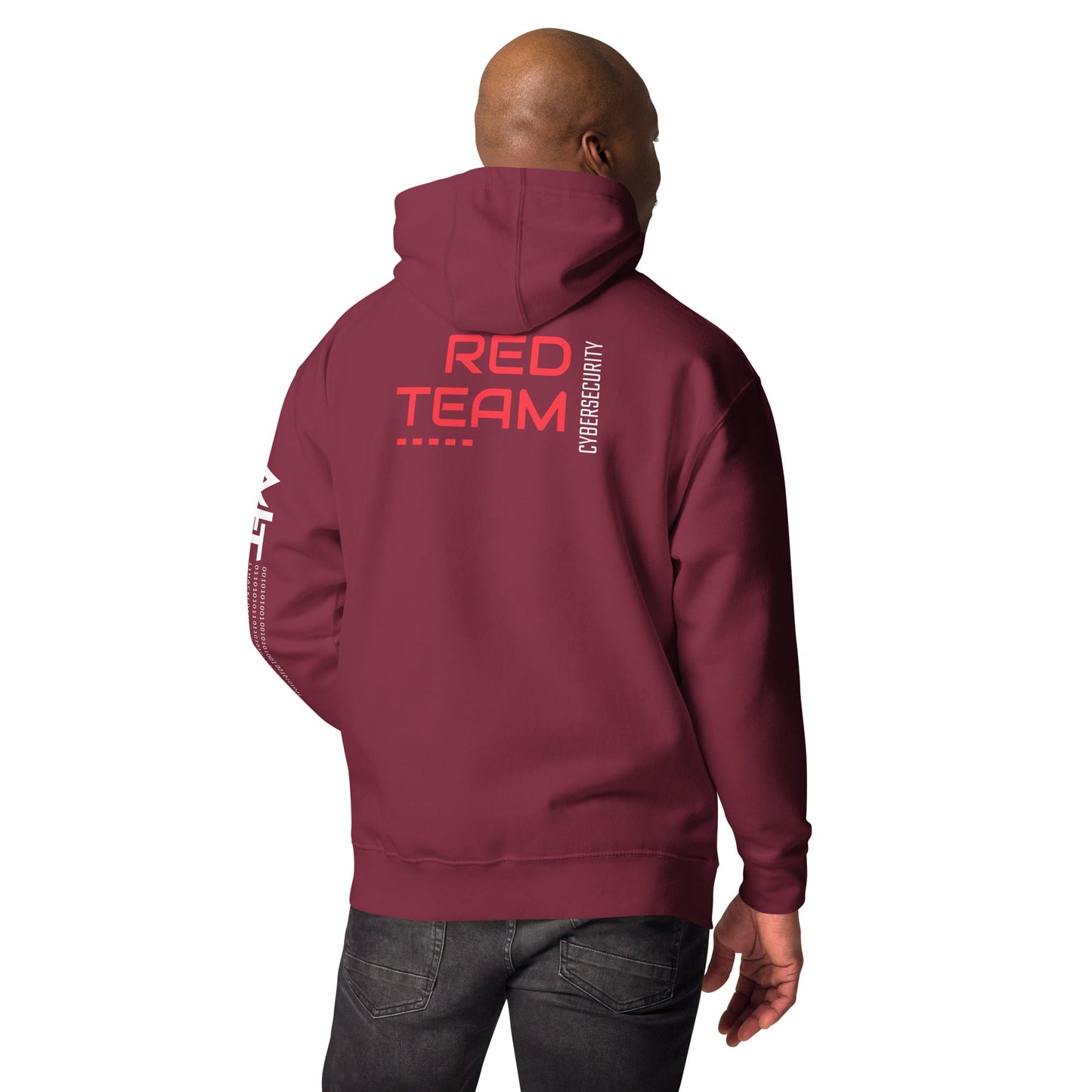 Cyber Security Red Team V14 - Unisex Hoodie ( Back Print ) by DarkByteGear