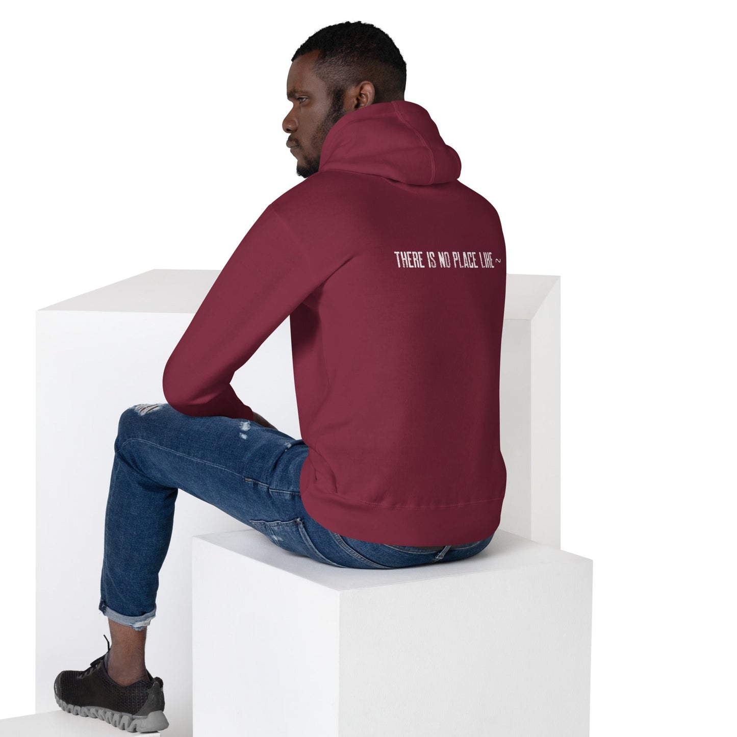 There is No Place Like V3 ~ - Unisex Hoodie ( Back Print ) by DarkByteGear
