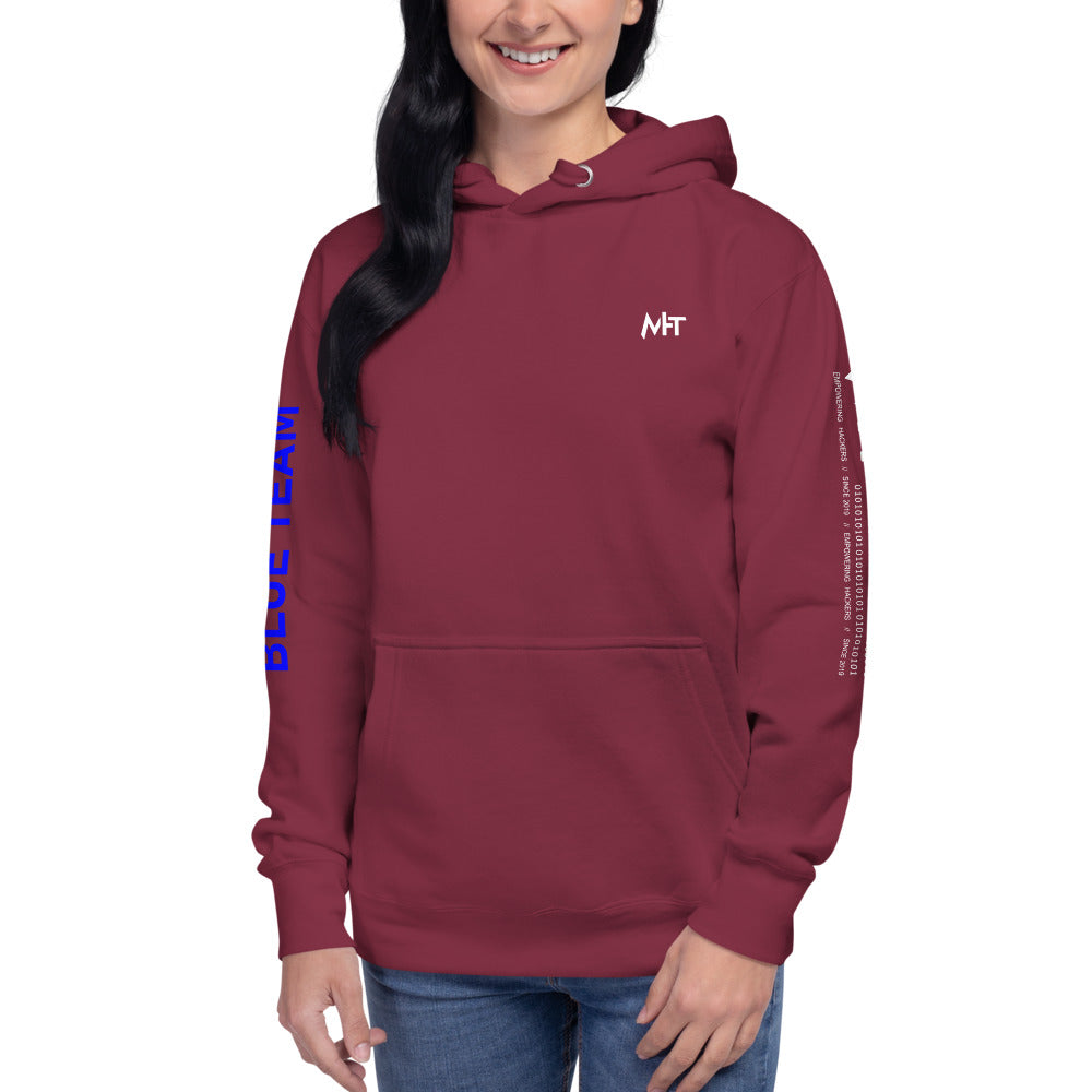 Cyber Security Blue team V4 - Unisex Hoodie (back print) by DarkByteGear