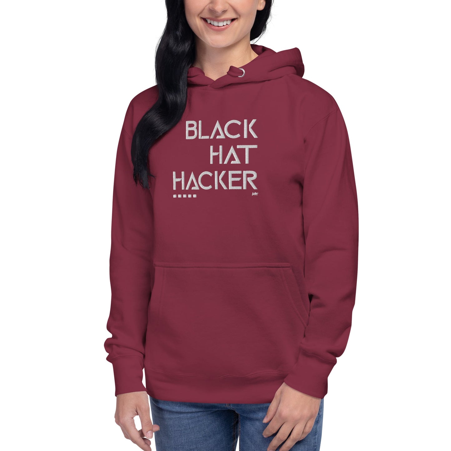 Black Hat Hacker - Unisex Hoodie (embroidered) by DarkByteGear