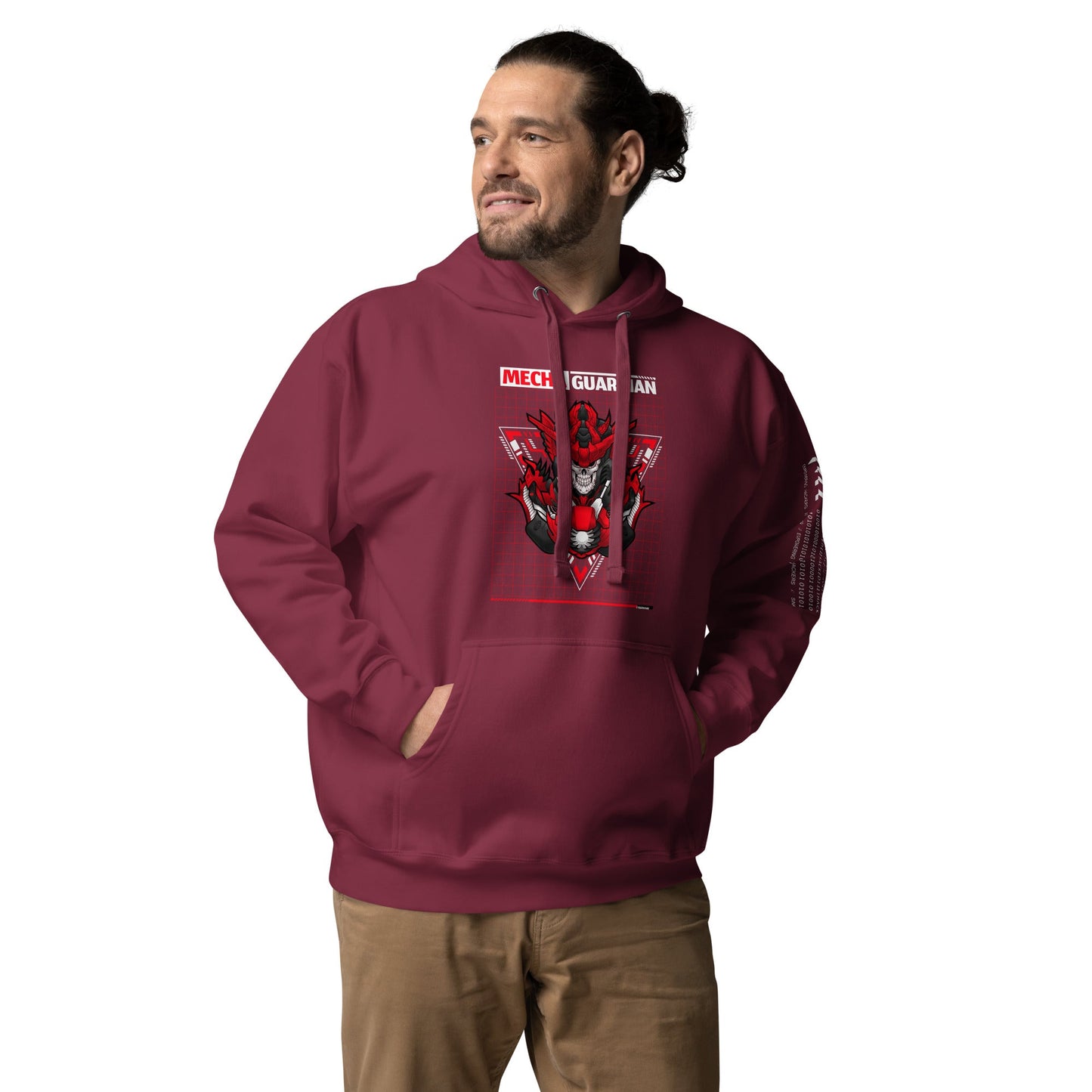 Red Mecha Guardian - Unisex Hoodie by DarkByteGear
