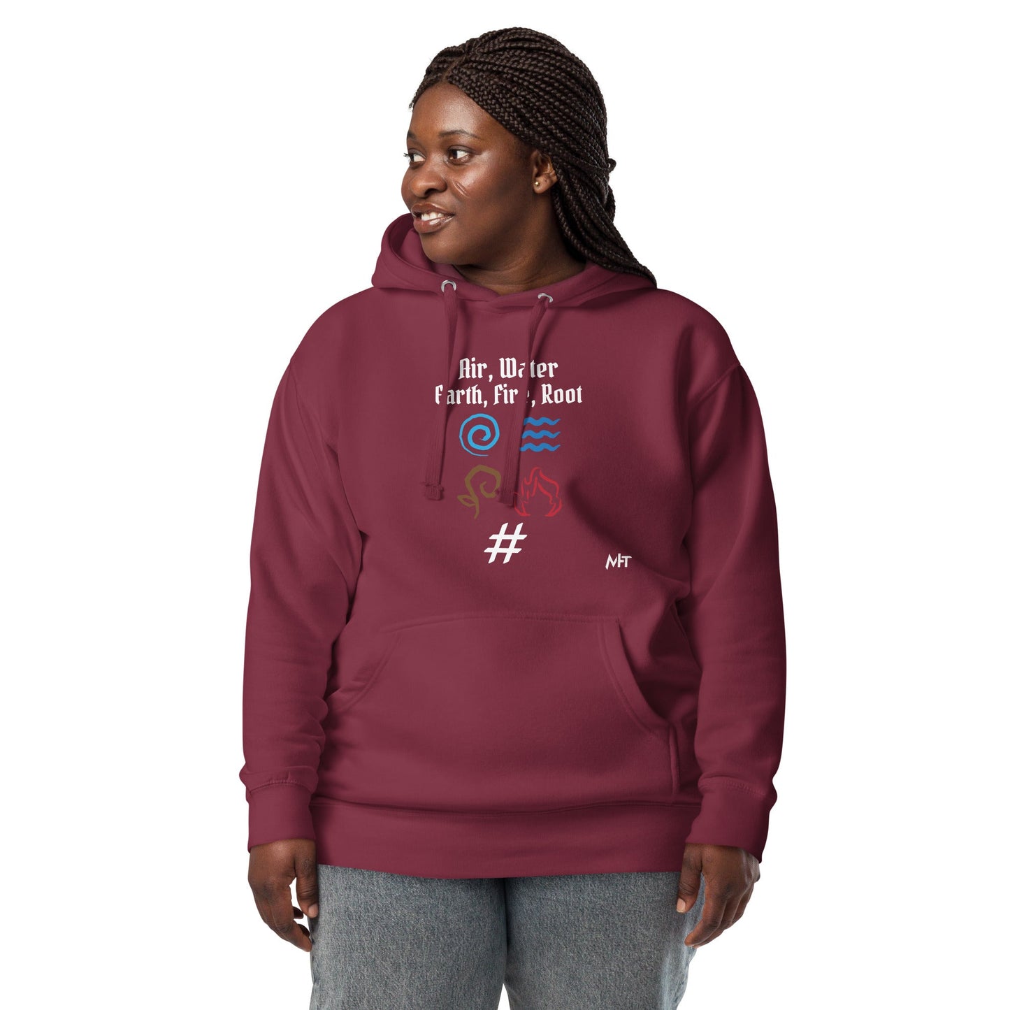 Air, Water, Earth, Fire, Root - Unisex Hoodie by DarkByteGear