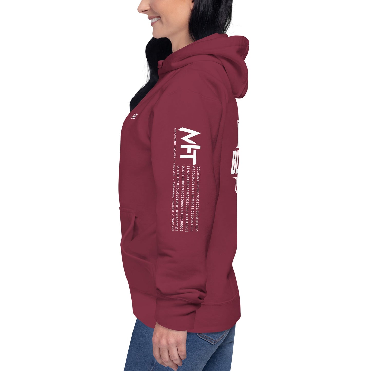 Cyber Security Blue Team V1 - Unisex Hoodie ( Back Print ) by DarkByteGear