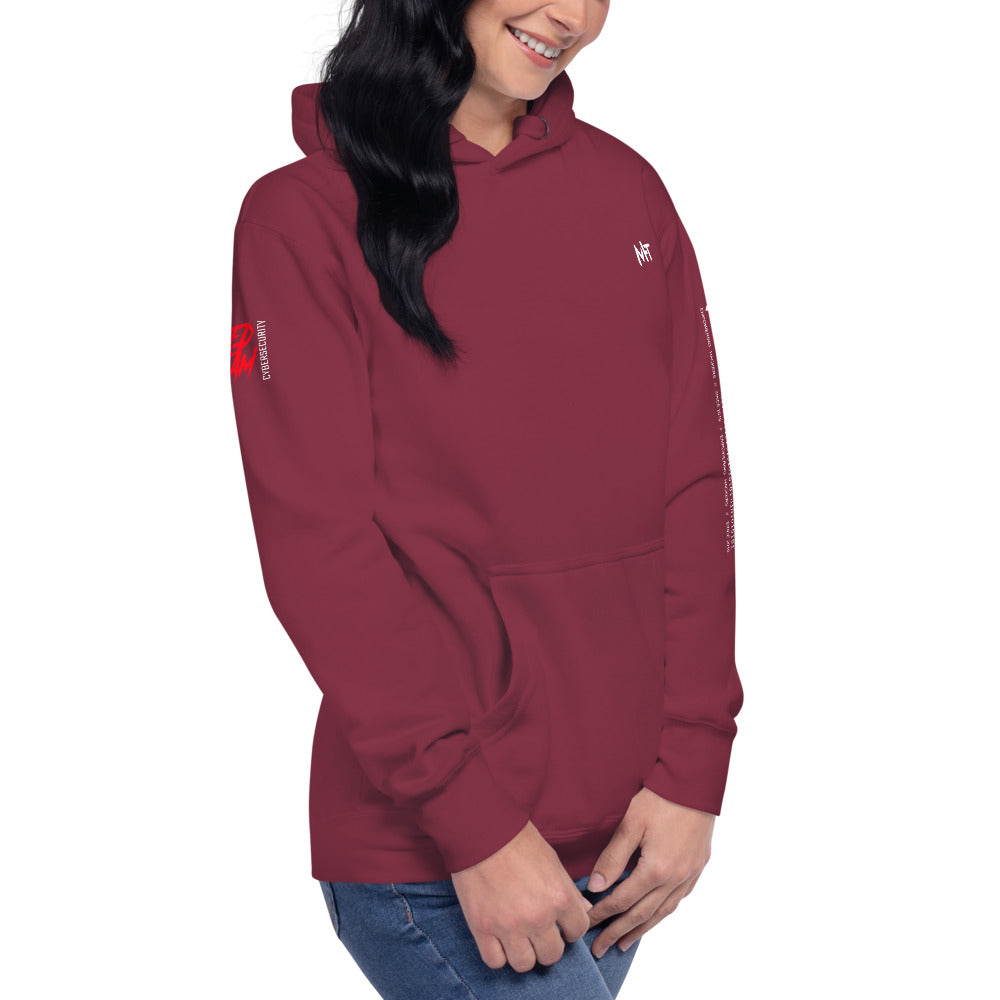 Cyber Security Red Team V10 - Unisex Hoodie (back print) by DarkByteGear