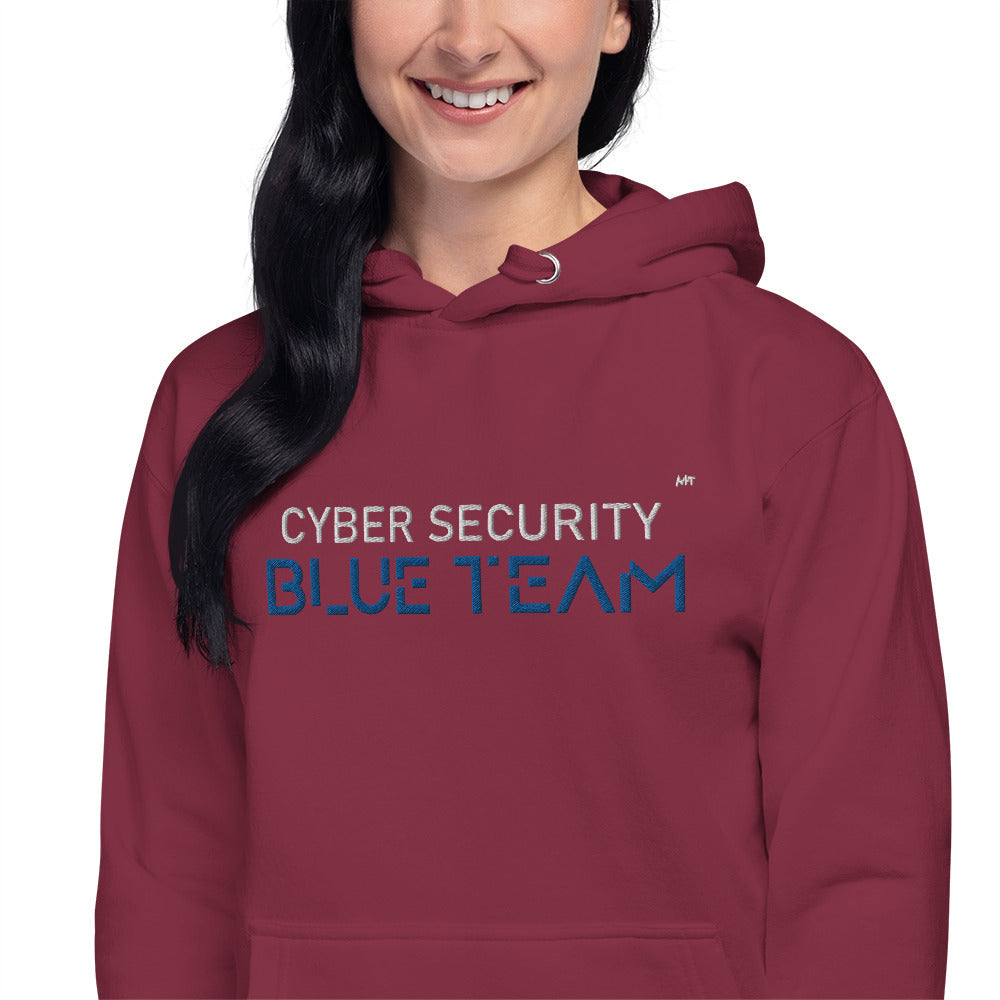 Cybersecurity Blue Team v4 - Unisex Hoodie (embroidered) by DarkByteGear