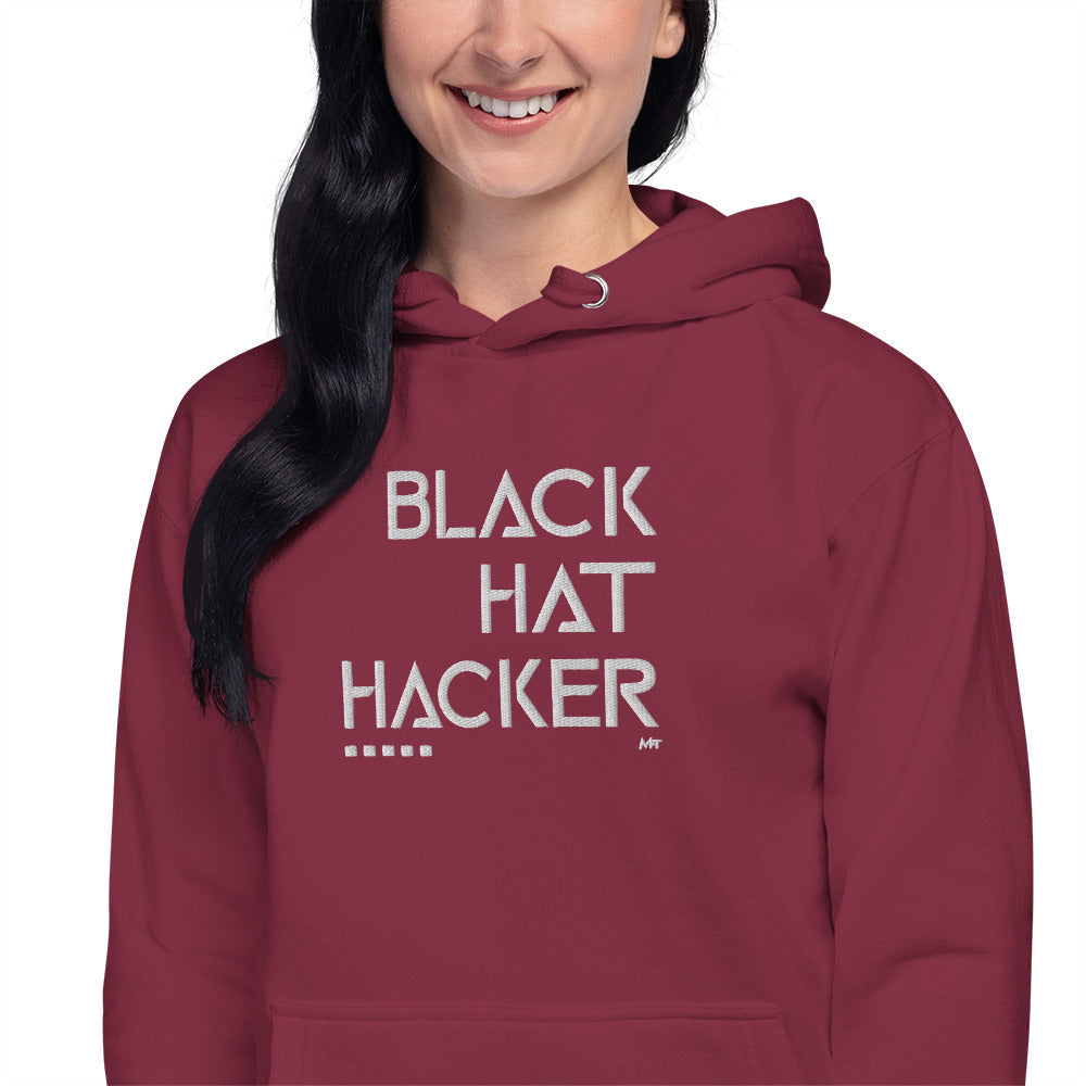 Black Hat Hacker - Unisex Hoodie (embroidered) by DarkByteGear