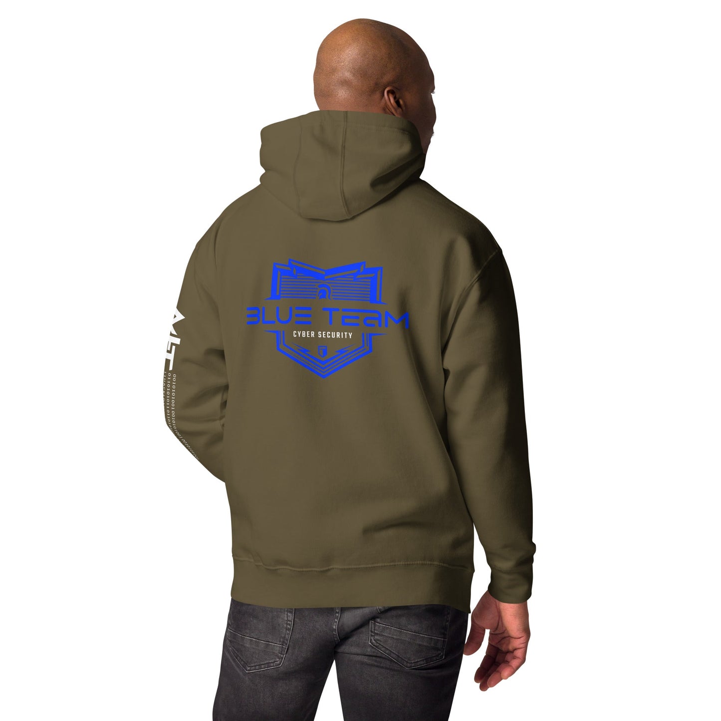 Cyber Security Blue Team V15 - Unisex Hoodie ( Back Print ) by DarkByteGear