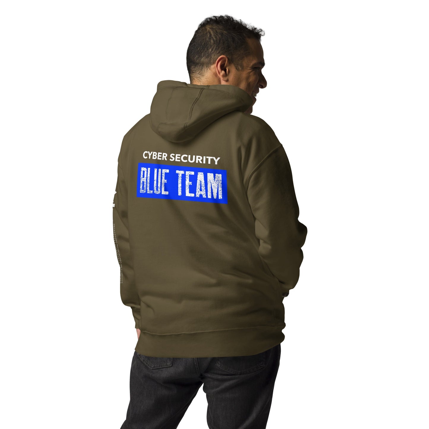 Cyber Security Blue Team V5 - Unisex Hoodie ( Back Print ) by DarkByteGear