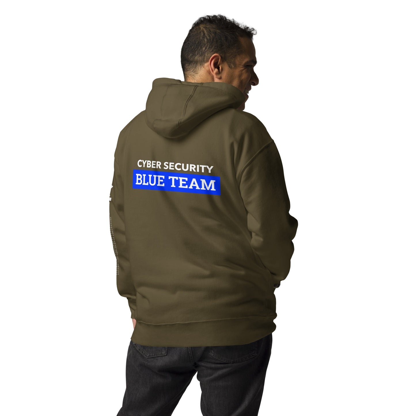 Cyber Security Blue Team V6 - Unisex Hoodie ( Back Print ) by DarkByteGear